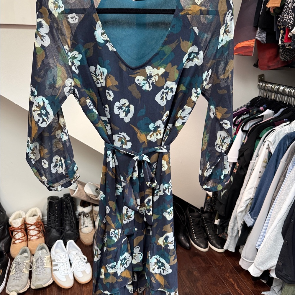CAbi Floral Print Dress Style #3460